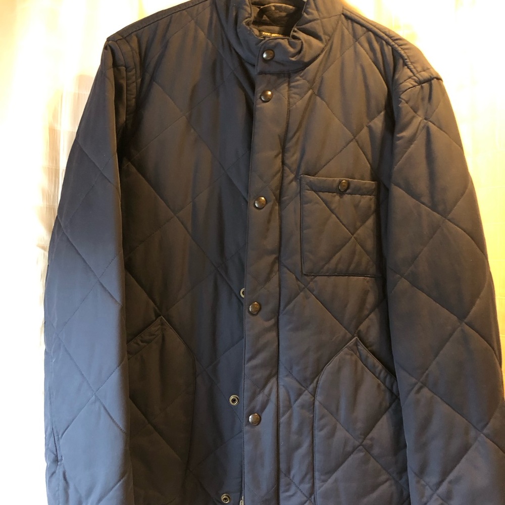 Quilted Navy JCrew jacket.